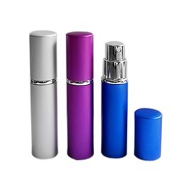 Perfume Bottle 5ml Aluminium Anodized Compact Perfume Aftershave Fragrance Glass Scent-Bottle Mixed Colour lin3520
