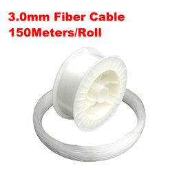 3.0mm diameter 150m/roll LED Fibre Lights PMMA optic cable end lighting for decoration lights 3mm led Fibre lights