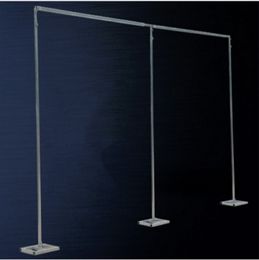 Wedding props thickening square tube Frame Adjustable Pipe Drape Stainless Steel Wedding Curtain Backdrop Stand