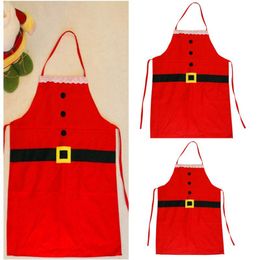 Christmas Apron Christmas Kitchen Cook Apron Free Size Restaurant Supermacket Christmas Uniform Xmas Decor Supplies tools