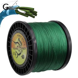 Fishing Corner Braided Fishing Line 8 Strands 1000m Super Power Japan Multifilament PE Extreme Braided Line Fishing Cord 6LB-220LB