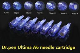 50pcs/lot Needle Cartridge For Dr. pen nano needle derma pen tips Rechargeable wireless Derma Dr. Pen ULTIMA A6 needle cartridge