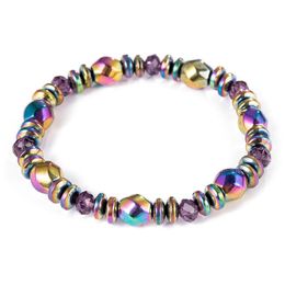Hot Sale New Beautiful Popular handmade Colorful Men Women Hematite Bracelet Stone Magnet beaded Bracelets Jewelry