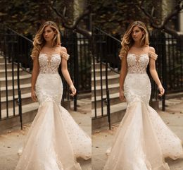 Gorgeous Newest Arrival Mermaid Dresses Spaghetti Straps Lace Applique Backless Bridal Gowns Wedding Dress Vestidos De Noiva