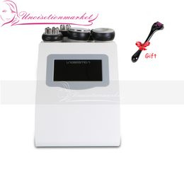 Free Gift 5 IN 1 Unoisetion Cavitation Ultrasound 40K Radio Frequency RF Multipolar Vacuum Photon Weight Loss Beauty Machine