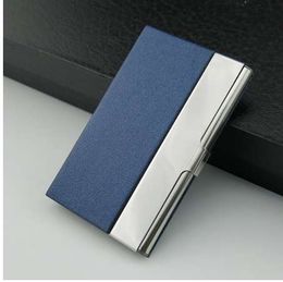New Stainless Steel Men's Business Card Holder Portable ID Card case for women metal Credit card holder