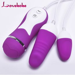 New Kegel Vaginal Balls for women 2 vibrating Eggs Massager Smart Tight exercise egg ball Silicone Anal Sex Products Adult Toys Y18102906