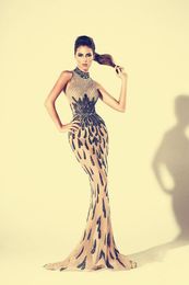 Evening dress Yousef aljasmi Kim kardashian Halter Crystal Mermaid Long dress Almoda gianninaazar ZuhLair murad Ziadnakad