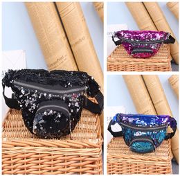 Fashion Teenager Waist Bags Korean All-match Classic Sequins Ladies Waist Bags Shoulder Bag A Variety Of Usage Beauty Bags