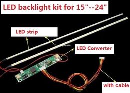 Freeshipping 1set=7$ 5set=22.4$ 50set=168$ LED backlight kit 540mm,work for 15"17"19" 22 inch 24",LCD screen upgrade LED Monitor