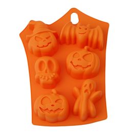 Halloween Holiday Pumpkin Cake Mould Baking Pastry Tool Food Grade Pastry Silicone Cake Mould Big Cake Bread Baking