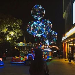 50 PCS Não Enrugamento Claro Bobo Balão Com 3 M Levou Fio De Tira Luminosa Led Balões decoração de casamento Brinquedo da festa de aniversário c223