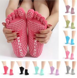 High Quality Colourful Yoga Socks 5 Toes Cotton Socks Exercise Sports Pilates Comfortable Foot Massage Sock for Women Kids sock