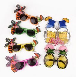 hen party glasses Canada - Beach Party Novelty Fruit Pineapple Sunglasses Flamingo Party Decoration Hawaiian Funny Glasses Eyewear Hen Party Supplies GA367