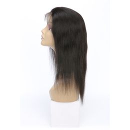 Peruvian Human Hair Lace Front Wigs Straight Wig With Baby Hair Pre Plucked Virgin Hair Products 14-32 inch Natural Colour