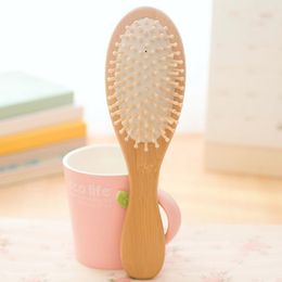 New Hot Wooden Bamboo Hair Vent Brush Brushes Hair Care and Beauty SPA Massager Massage Comb LX3052