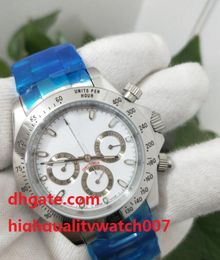 2021 Top Quality Luxury Men's Watch Automatic Mechanical NO Chronograph 40mm White Dial Men Sport Bussiness Watches Watches