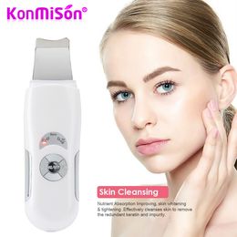 Deeply Ultrasonic Face Skin Pore Cleaner Device Blackhead Removal Peeling Shovel Exfoliator Chargeable Deeply Face Cleaning Brush