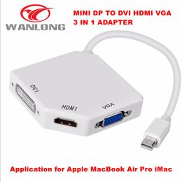 Mini DP to HDMI VGA DVI кабель-адаптер Thunderbolt Mini DisplayPort to HDMI конвертер кабель для MacBook Air Pro iMac Доставка бесплатно