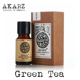 Green tea oil AKARZ Famous brand natural aromatherapy face body skin care green tea essential oil