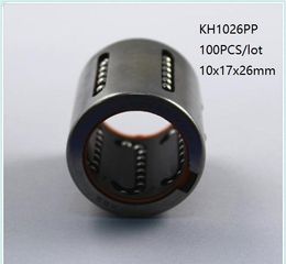 100pcs/lot KH1026PP 10mm linear ball bearings mini pressing linear bushing linear motion bearings 3d printer parts cnc router 10x17x26mm