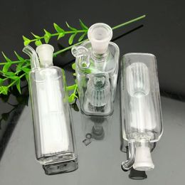 Square tube Mini glass water bottle Glass bongs Oil Burner Glass Water Pipe Oil Rigs Smoking Rigs Free