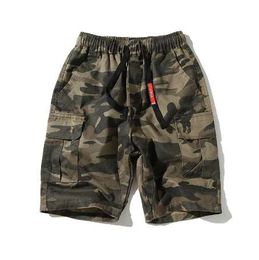 Summer New arrival mens cargo shorts Cotton Jogger short pants designer camouflage trousers men drawstring beach shorts 5XL