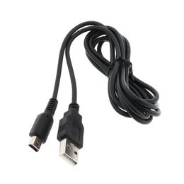 1.2m Black USB Power Supply Charger Charging Cord Data Cable Cord for Nintend Wii U Gamepad Pad Controller High Quality FAST SHIP