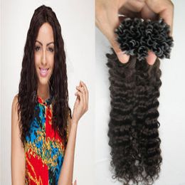 U Tip Keratin Hair Extension 200g/strands human hair Pre Bonded Capsules Hair Extension