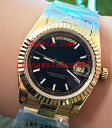 Hot sale Mens Stainless bracelet 36 mm Black Diagonal 228238 Sport Wristwatch Men's Automatic Mechanical