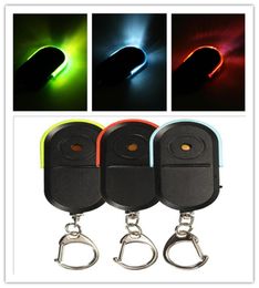 Novelty Lighting Wireless LED Alarm Key Finder Locator Keychain Whistle Sound Light Color