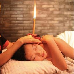 Natural Ear Candle Pure Bee Wax Thermo Auricular Therapy Straight Style Indiana Fragrance Candling Cylinder For Ear Care