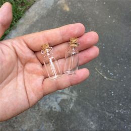 2ml Mini Empty Glass Bottles With Cork 16*35*7mm Small Wishing Bottle Glass Jars 100pcs/lot