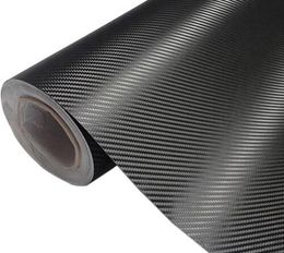 Carbon Fiber Vinyl Car Wrap Sheet Roll Film Car stickers and Decals Motorcycle Car Styling Accessories Automobiles 30cmx127cm