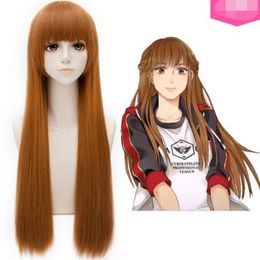 Ly & CS cheap sale dance party cosplays>>>Mucheng Su Long Straight Brown Cosplay Wigs Hair