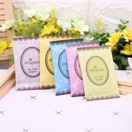 Natural Air Freshener Perfume Vanilla Sachets Paper Bag Lemon Strawberry Rose Lavender For Car Home Fragrances