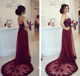 New Arrival Burgundy Bridesmaid Dress Lace Applique Garden Country Formal Wedding Party Guest Maid of Honour Gown Plus Size Custom Made