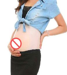 1set 2~4 months cloth bag+fake maternity belly fake beer belly,pregnant fake belly ,silicone belly for false pregnan Stuffer 2-4 months950g