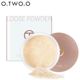 O.TWO.O Smooth Matte Loose Powder Makeup Transparent Finishing Powder Waterproof For Face Finish Setting With Cosmetic Puff