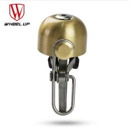 WHEEL UP Copper Alloy Stain less Ordinary Bicycle Ring Bell Handlebar Mini Bike Horn Loud Sound For MTB Bicycle Accessories New