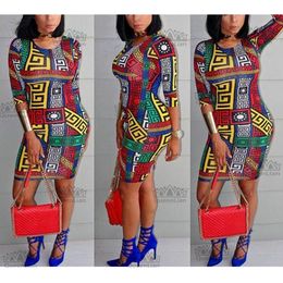 2019 sexy wax fashio robes africaines pour femmes vêtements en tissu ankara robes de soirée robe