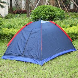 Outdoor Camping Polyester Fiber Tent Fiberglass Pole for Two Persons with Bag for Picnic Travel Hiking Adventure