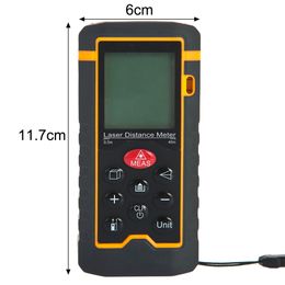 Freeshipping Handheld Laser Rangefinder Distance Meter Digital Laser Range Finder Tape Measure Area/Volume Tester Tool HT-40