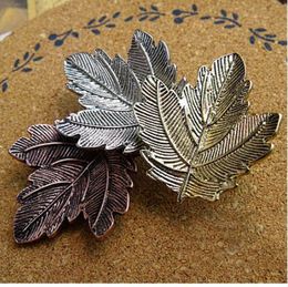 H:HYDE Vintage Broches Mujer Pin Leaf Brooch Gold Color Brooches Pins Exquisite Collar For Women Dance Party Accessories