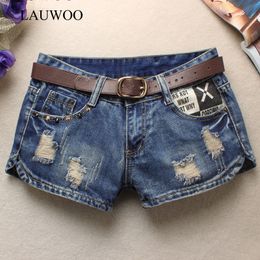 Da Donna Pantaloncini Di Jeans STAR CON BORCHIE rivettato Hotpants