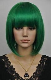 fancy new popular short green cosplay health Hair wig Wigs for women