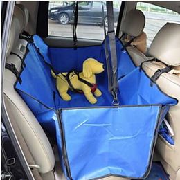 160*140cm Pet Car Mat w/ Safty Buckle Auto Back Seat Cover Oxford Cloth Dog Hammock Cushion Protector Folding Travel Pet Carries