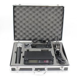 Hot Aluminium Case Box SLX24 BETA58 UHF Wireless Microphone Cordless Karaoke System With Handheld Transmitter Mic