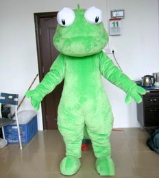 2018 High quality hot Good vision cabrite mascot suit adult green lizard mascot costume for sale