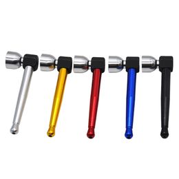 Metal Smoking Pipe Aluminium Alloy 87MM Colourful Philtre Free Type Beautiful Colour High Quality Mini Herb Pipes Tube Unique Design